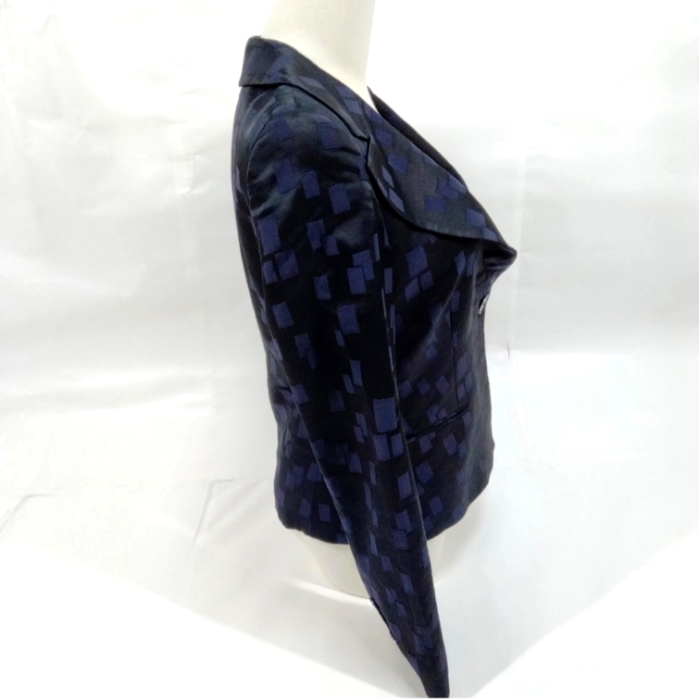 Emporio Armani Square Jacquard Jacket Women Size 42 - Picture 4 of 9